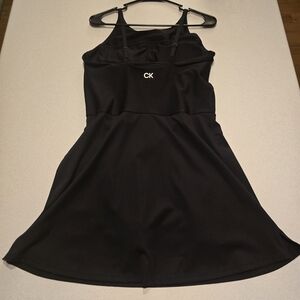 Calvin Klein Black Athletic Dress With Built In Padded Bra And Shorts